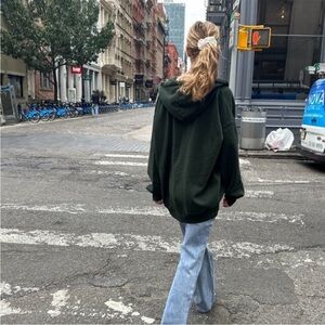 Brandy Melville oversized zip up